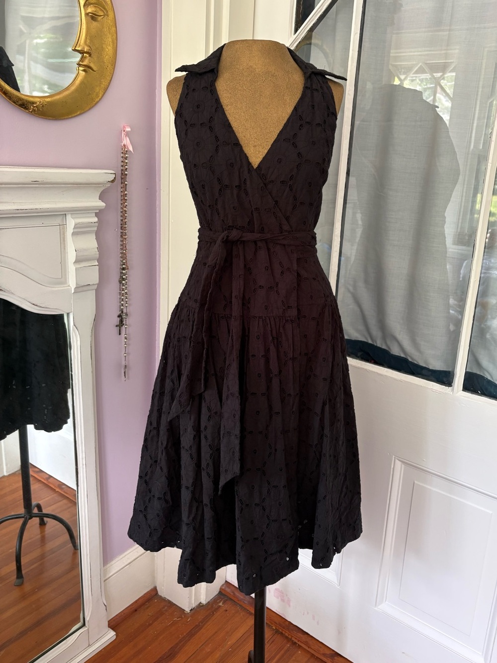Anne Klein Cotton Wrap Sundress